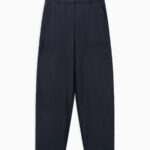 Minerva pantalone worker in flanella nero