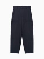 Minerva pantalone worker in flanella nero