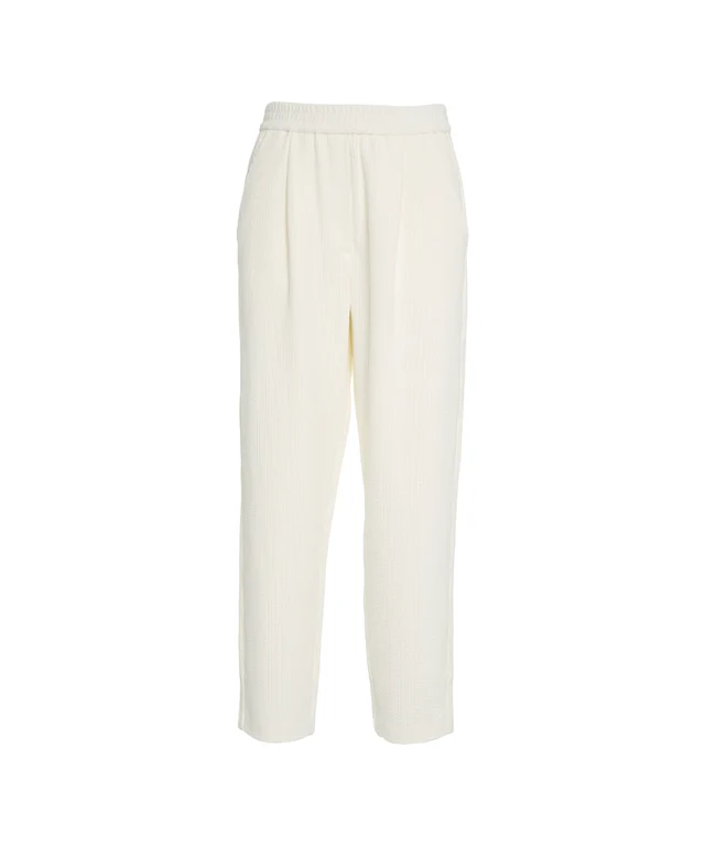 25 Silvia pantalone in velluto a coste latte