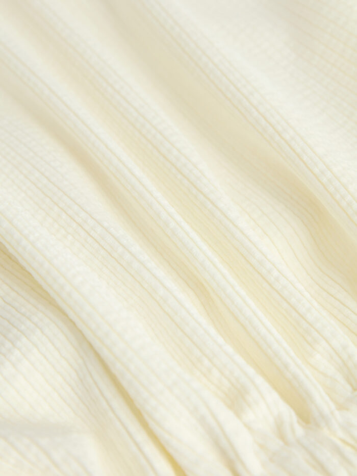 Evangeline blusa in velluto a coste latte