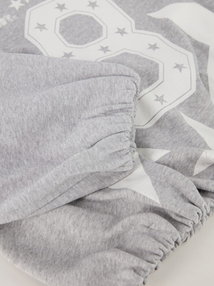 Desiree felpa di cotone girocollo grigio