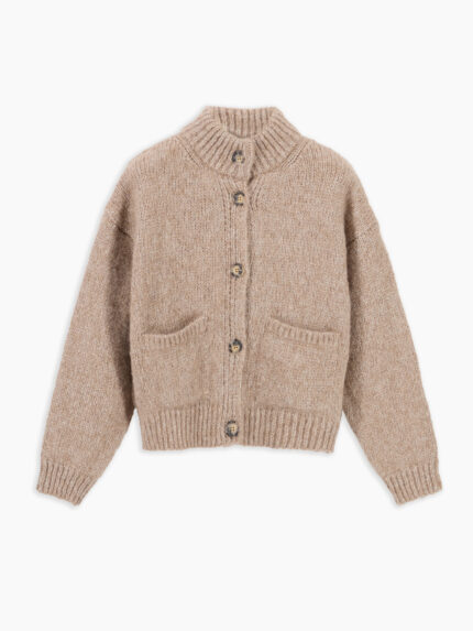 Cordelia cardigan alpaca/lurex beige