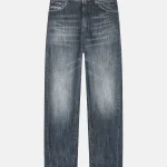 Jeans Bessie loose in denim fisso riciclato