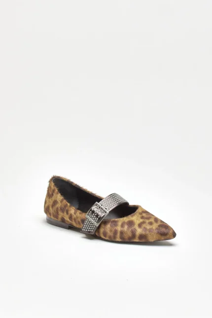 Ballerine Dondup in pelle animalier