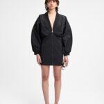 Miniabito in nylon nero