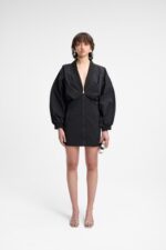 Miniabito in nylon nero