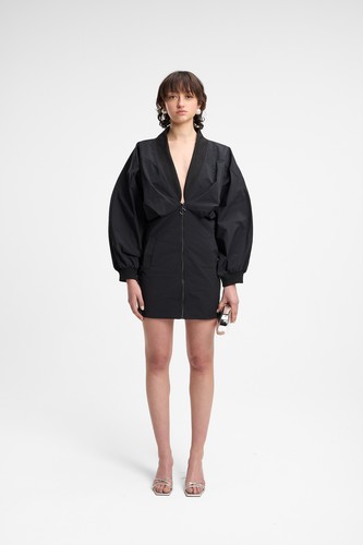 Miniabito in nylon nero