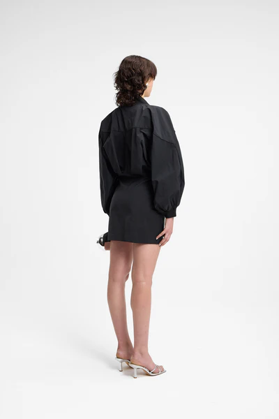 Miniabito in nylon nero