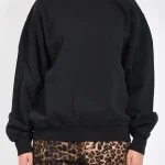 Felpa girocollo nero