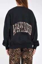 Felpa girocollo nero