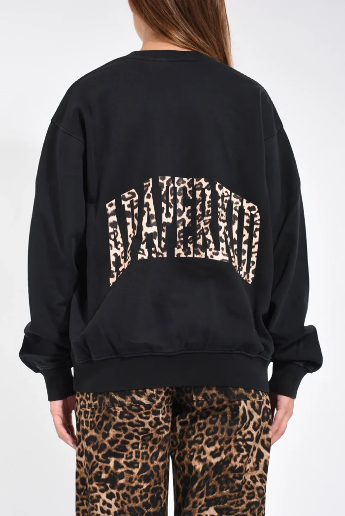 Felpa girocollo nero