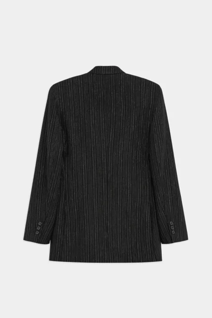 Blazer Doppiopetto Gessato Lurex