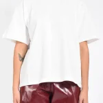 T-shirt in cotone crema