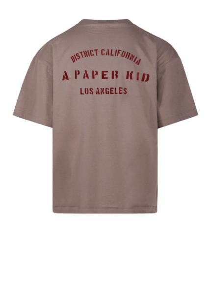 T-shirt in cotone tortora