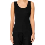 Canotta in lana nero