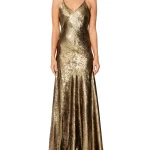 Slip dress metal oro