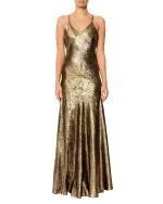 Slip dress metal oro