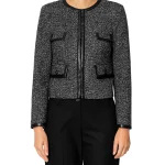 Giacca chanel tweed grigio