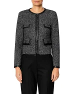 Giacca chanel tweed grigio