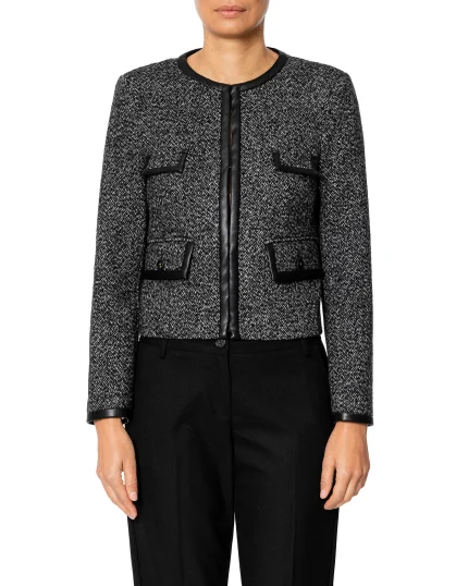 Giacca chanel tweed grigio