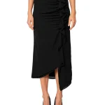 Gonna con ruches nero