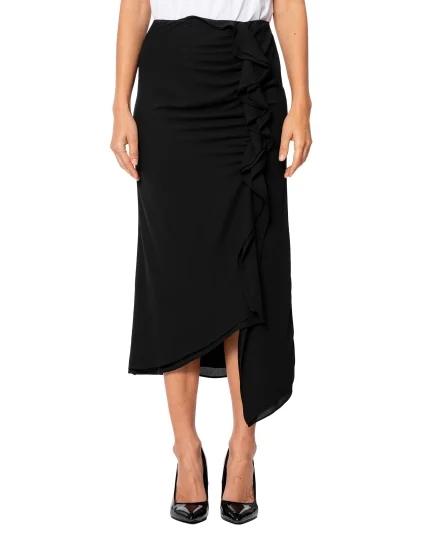 Gonna con ruches nero