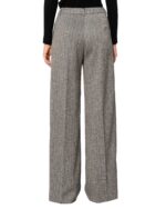 Pantalone palazzo liverpool spinato nero