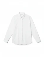 Camicia over pop bianca