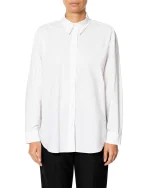 Camicia over pop bianca