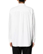 Camicia over pop bianca