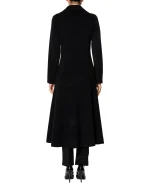 Cappotto redingote double unito nero