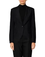 Giacca monopetto slim basic nero