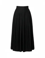 Gonna a pieghe basica nero