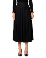 Gonna a pieghe basica nero