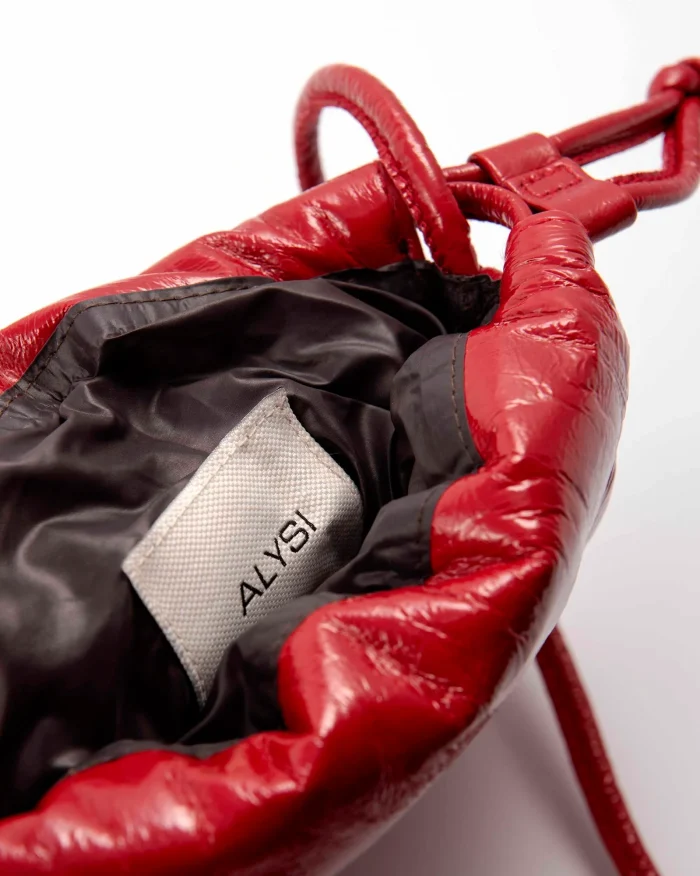 Micro bag in pelle vernice