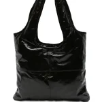 Borsa tote in ecopelle cioccolato