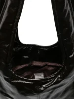 Borsa tote in ecopelle cioccolato