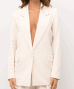 Giacca con applicazioni panna