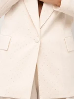 Giacca con applicazioni panna