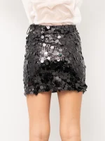 Gonna in paillettes nero