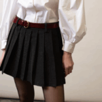 Gonna plissettata grigio