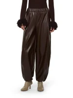 Pantalone jogger marrone