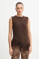 Gilet in lana marrone