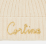 Berretto Wengen W F con pompon bianco