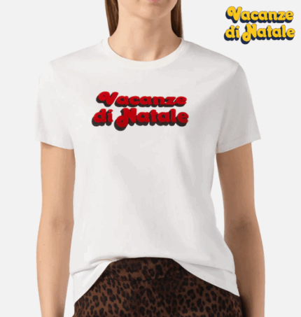 T-shirt in cotone emilie w- vacanze logo