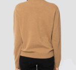 Maglione New Queen con scritta DOLCEMENTE COMPLICATA cammello