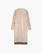 Abito midi in ecopelle