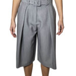 Bermuda con cinta grigio