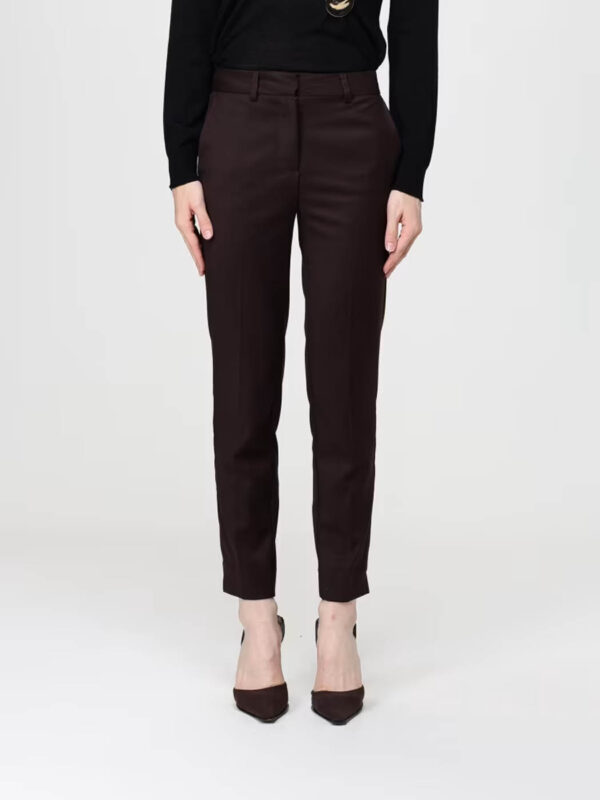 Pantaloni a sigaretta in pettinato comfort