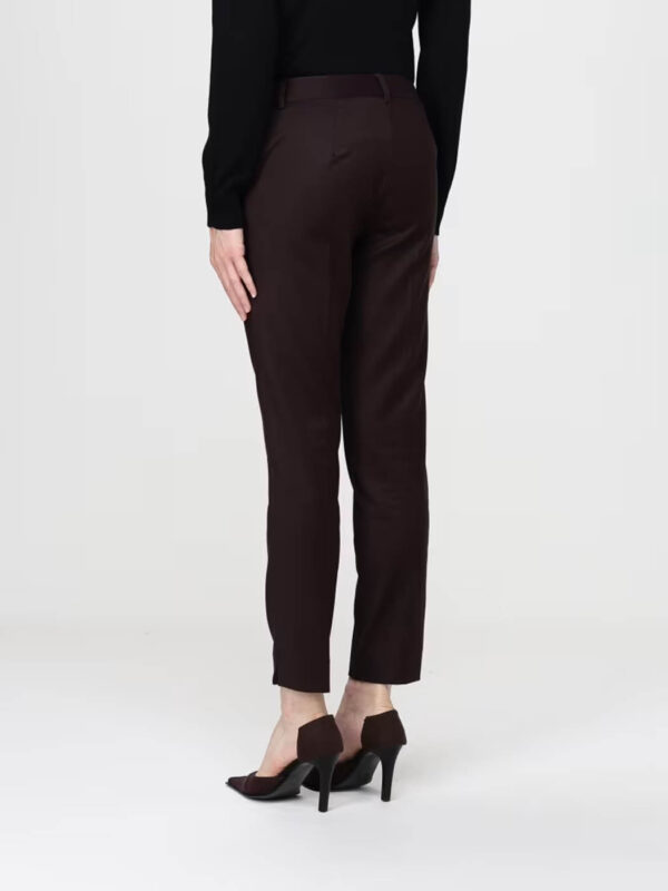 Pantaloni a sigaretta in pettinato comfort